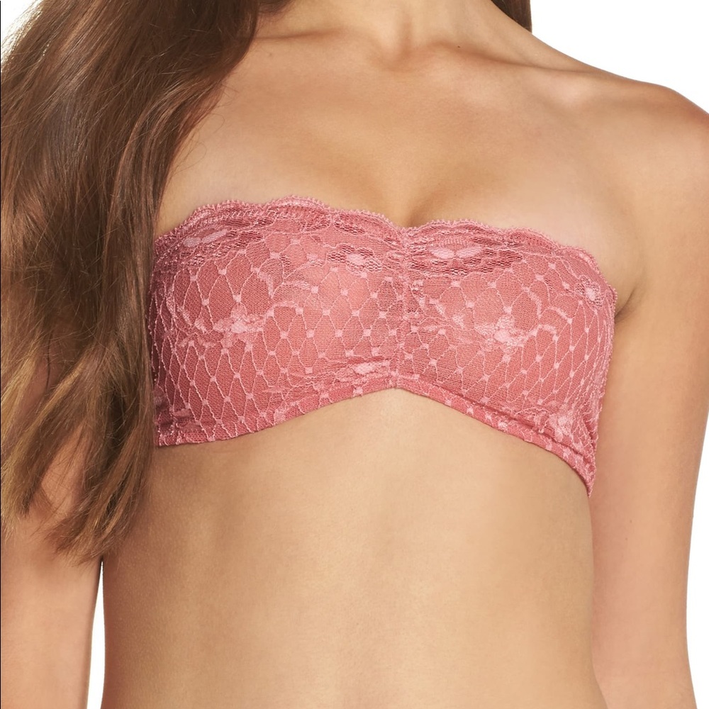 FREE PEOPLE LACE ESSENTIAL BANDEAU BRALETTE